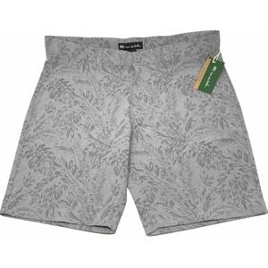 Travis Mathew‎ Men's Gray Jaguar Golf Shorts Size 30 NWT Tropical Palm Print